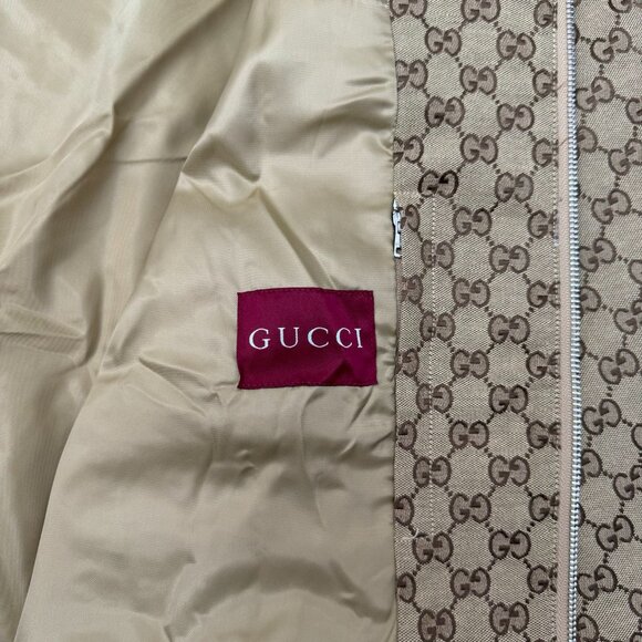 Brown Gucci GG Monogram Track Jacket - Picture 8 of 9